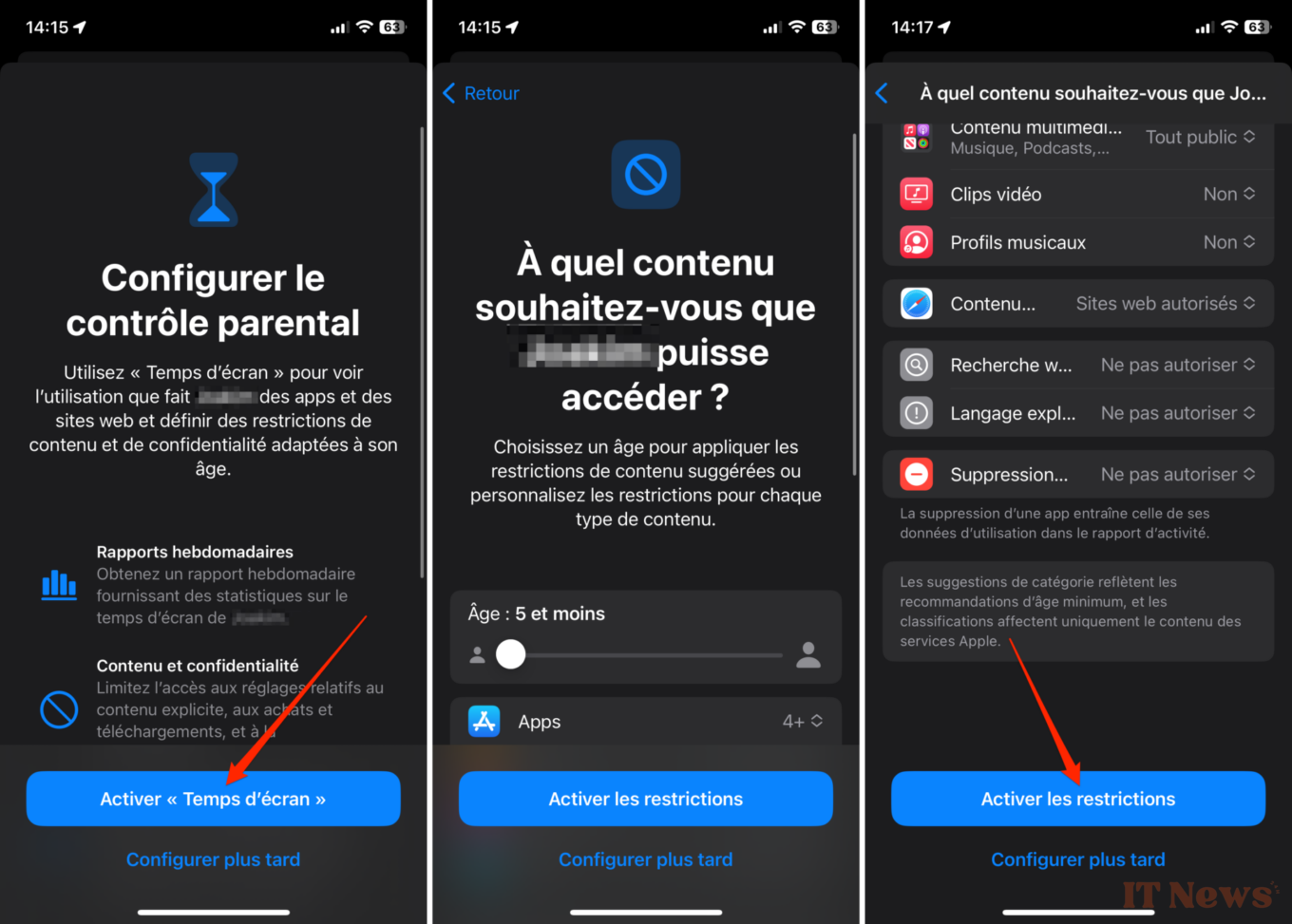 iOS: how to configure parental control on your children's iPhone
