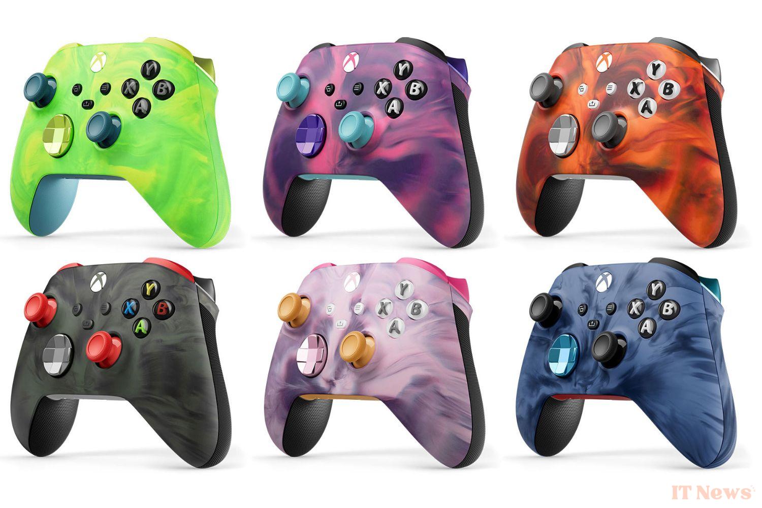 Xbox unveils its new controllers on the smoked pattern