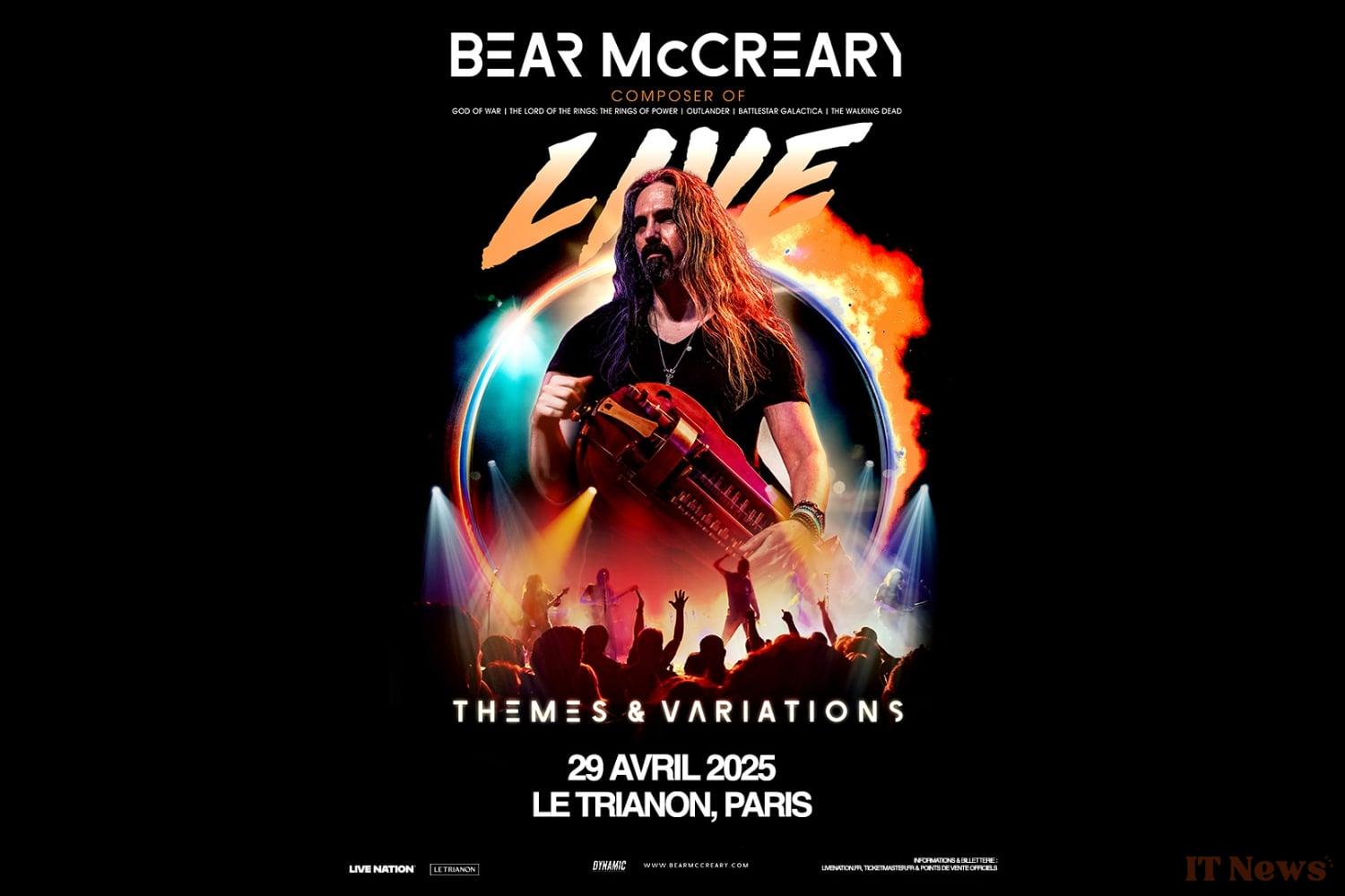 Bear McCreary, first European tour: a musical odyssey between cinema, video games and epic rock