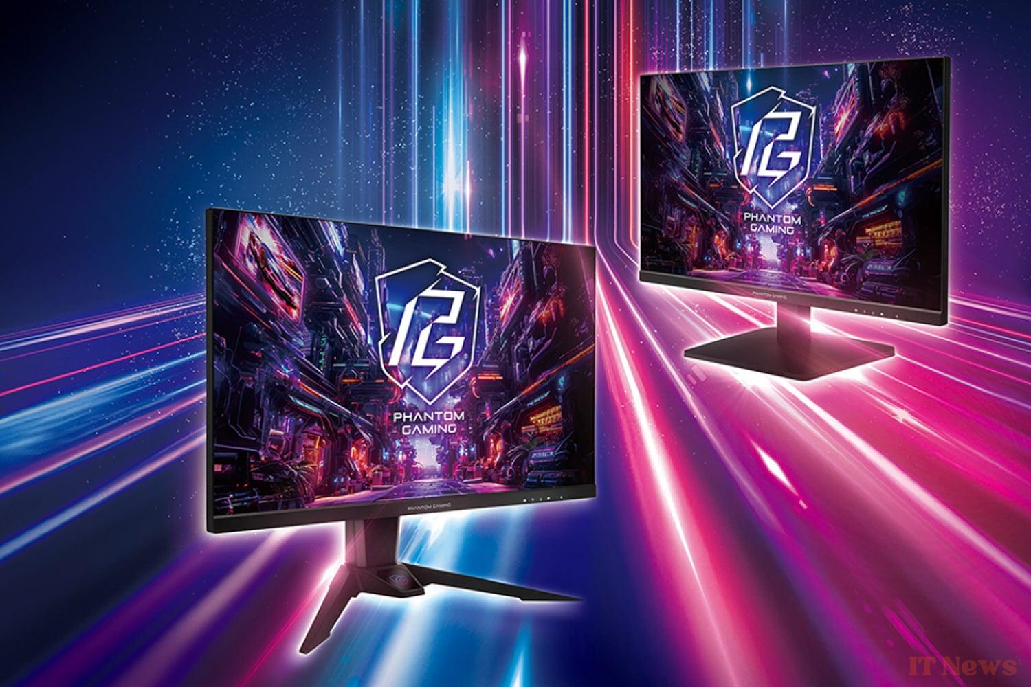 Asrock combines ips slab and refreshing at 520 Hz with two new Phantom Gaming screens