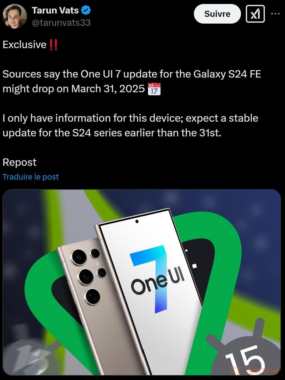We finally have a little idea of when one ui 7 could happen on other galaxy smartphones