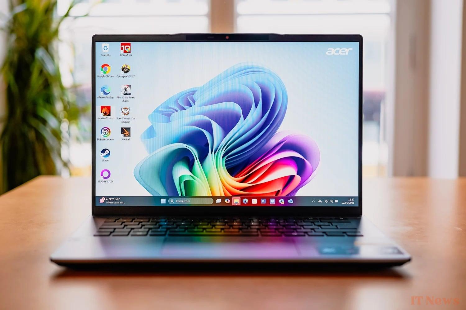 Acer swift go 14 ai test: a very autonomous and unbemored PC