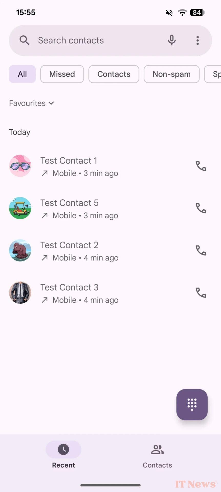 Google's Phone app could replace the Favorites tab with this