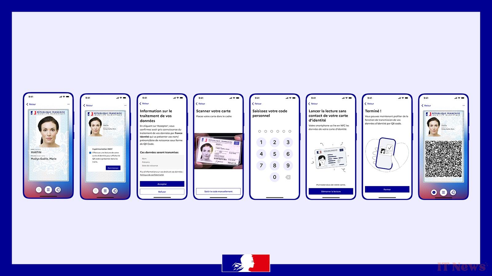 The APP France Identity also embeds SNCF transport securities
