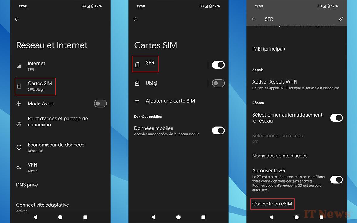 Converting your physical SIM card to an eSIM is as simple as it is useful, here's how to do it on Android and iOS
