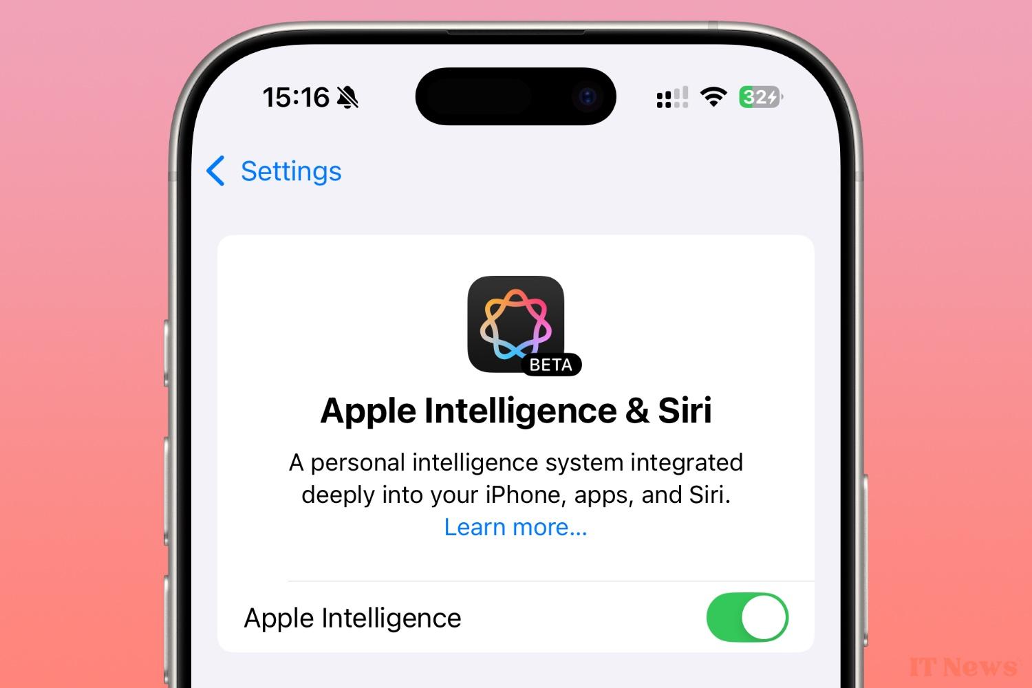 Ready or not, the functions of Apple Intelligence in beta will be activated by default