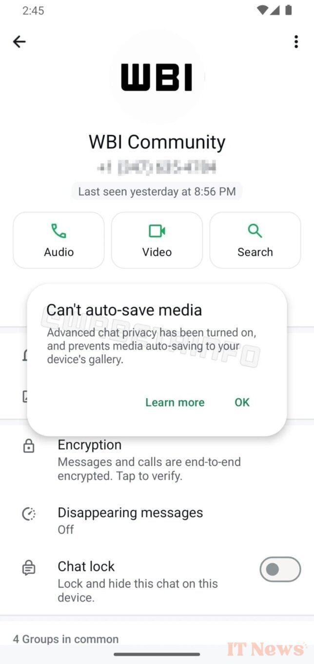 WhatsApp has an idea to avoid leaking private conversations