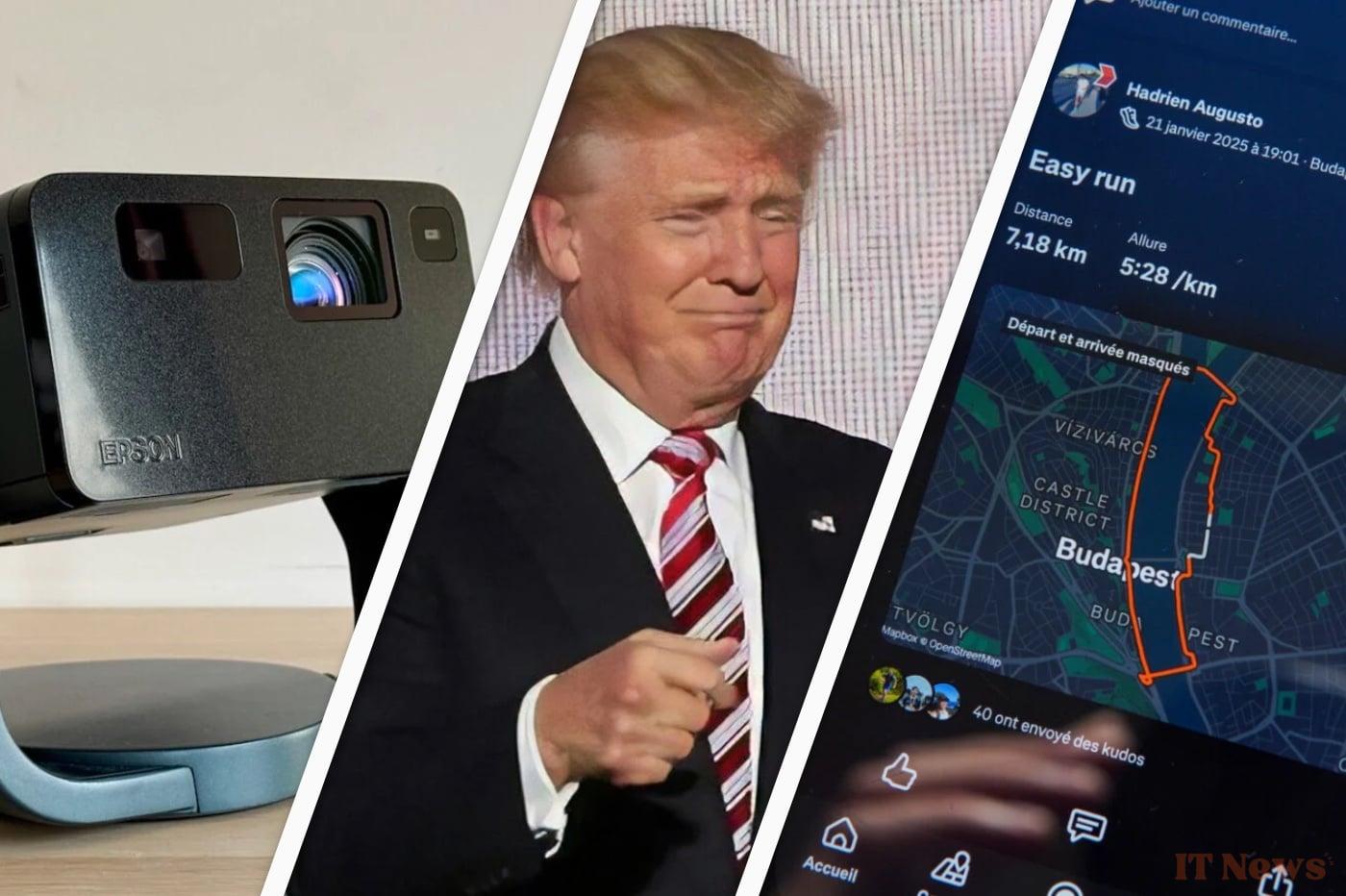 01NET Morning: Protect his privacy in Strava, Trump removes AI safeguards, grip of the EPSON EF-22 video projector