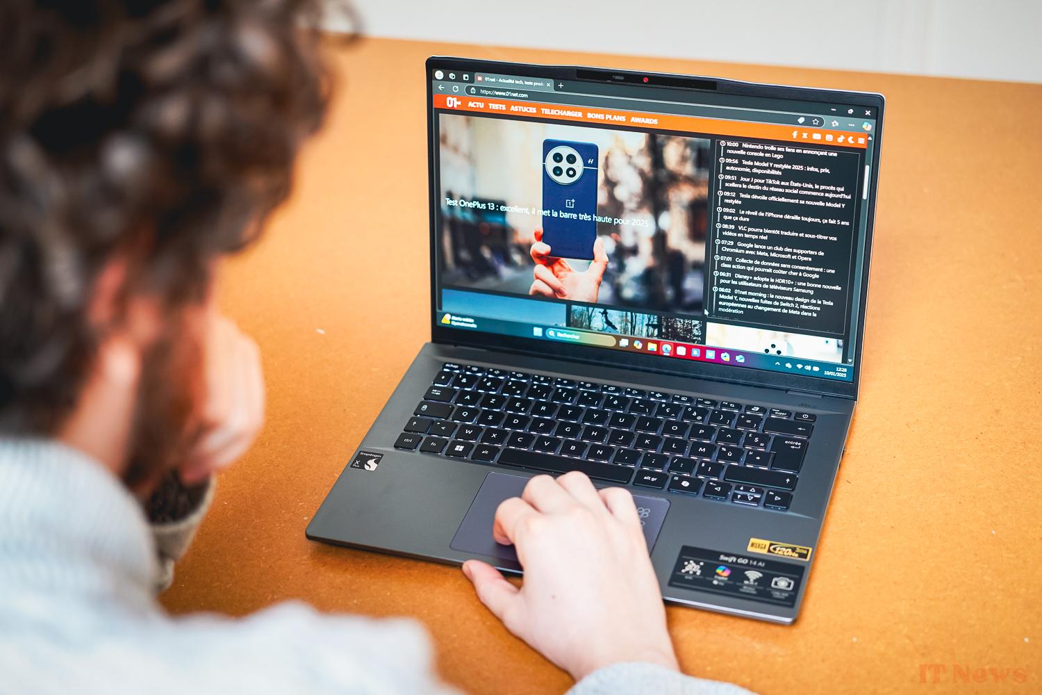 Acer swift go 14 ai test: a very autonomous and unbemored PC