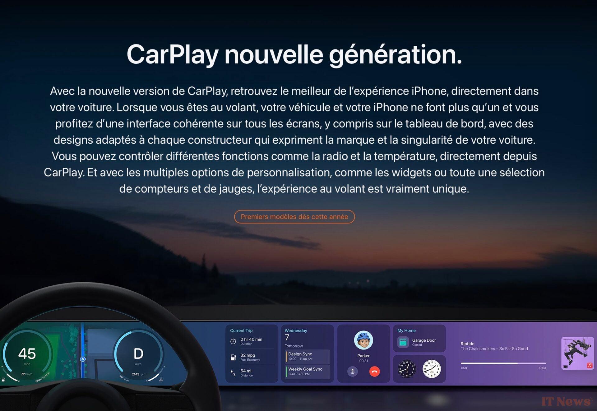 Carplay Nouvelle Generation has missed its launch in 2024