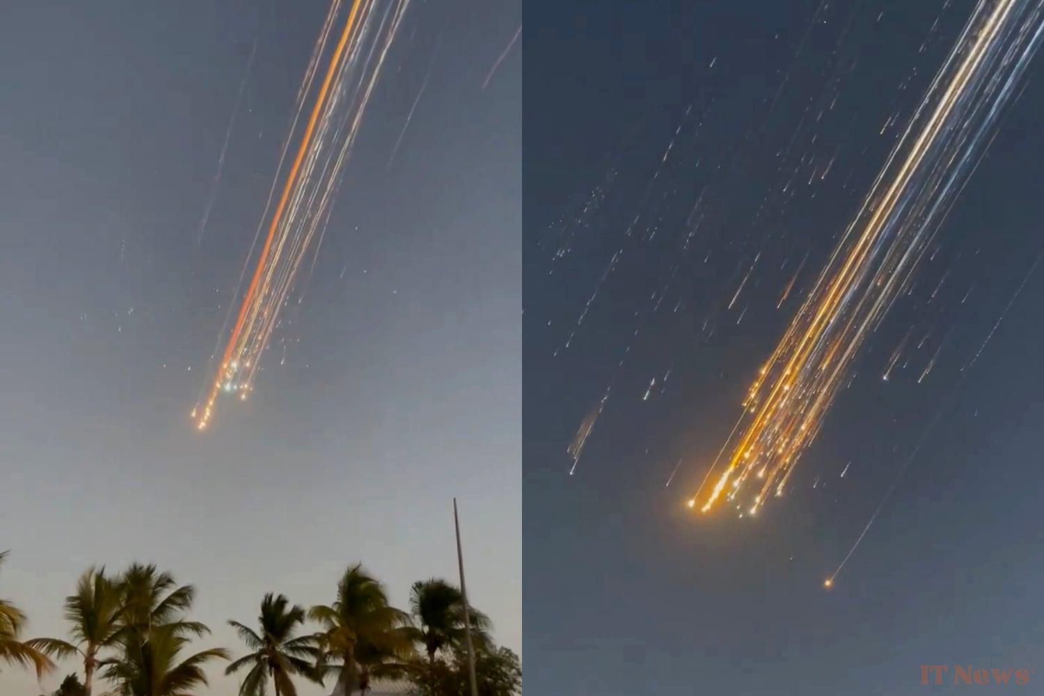 "It is not a fireworks": Starship explodes and transforms the sky into a rain of debris
