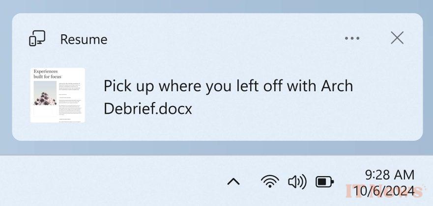 Windows 11: Microsoft will copy Apple with its own version of "Handoff" for iPhone and Android
