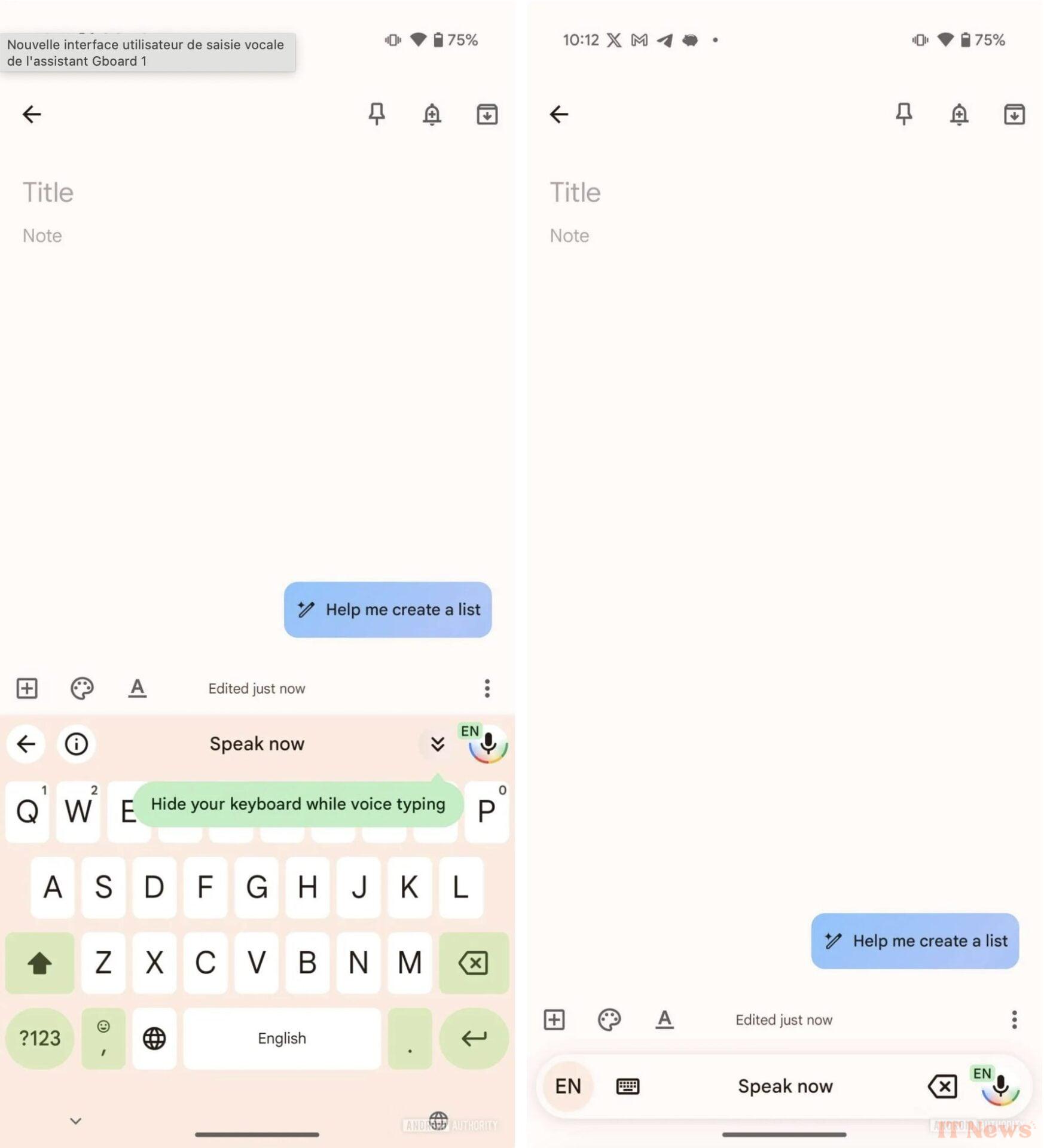 Gboard: a new interface for the vocal entry of the Google keyboard