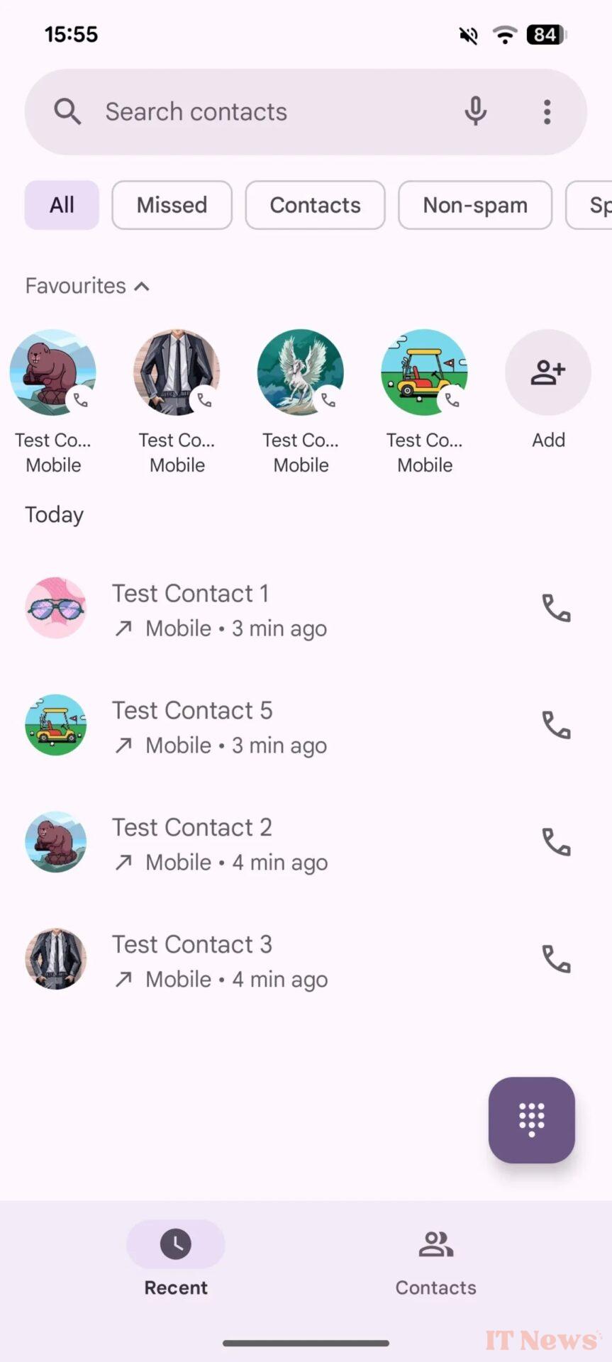Google's Phone app could replace the Favorites tab with this