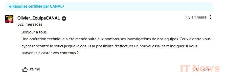 Canal+ and Chromecast: the major outage that exasperates subscribers (but there is good news)