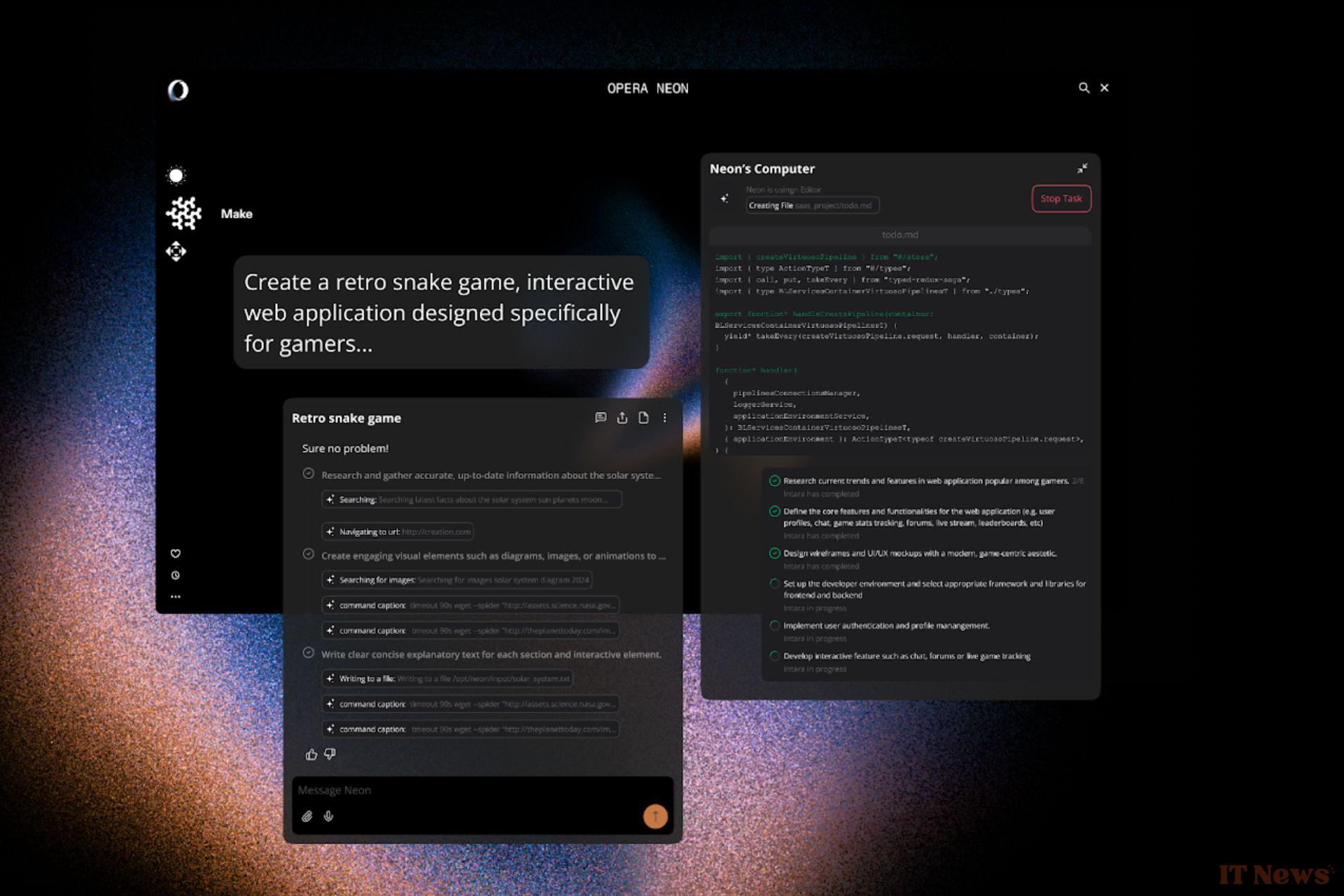 Opera unveils Neon, the AI browser that aims to revolutionize the way you use the internet